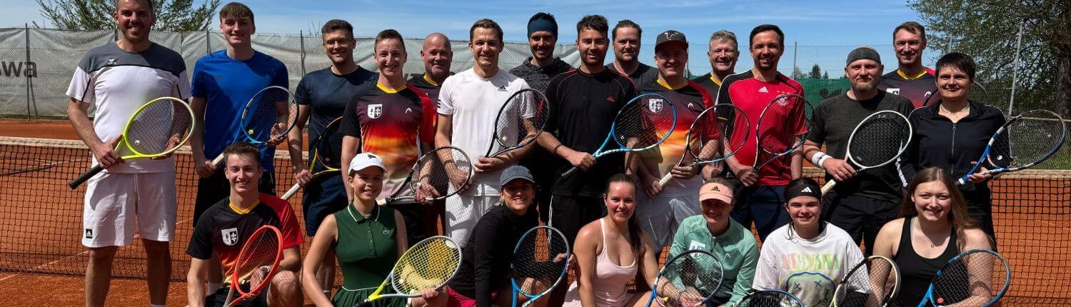 TSV Markt Wald Gruppenbild Tennis-Trainingslager